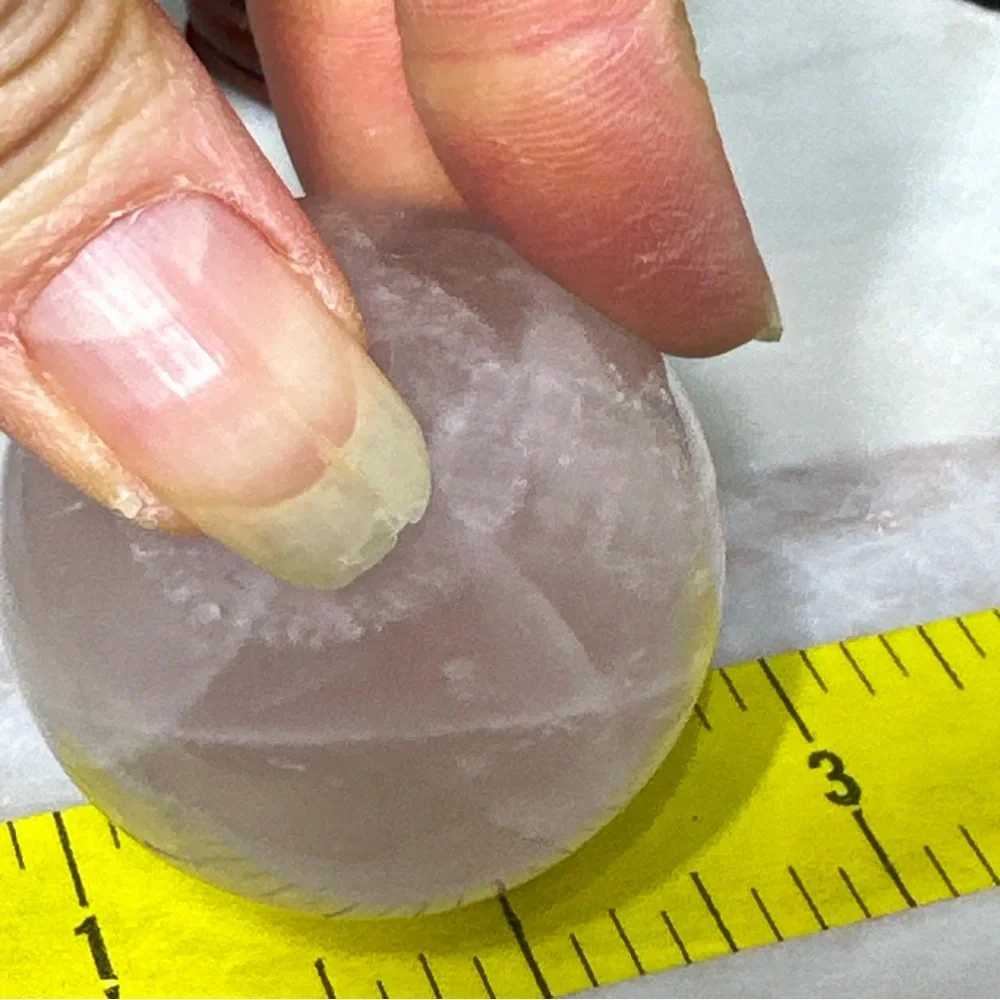 Genuine 1222.00 Cts Rose Quartz Healing Ball: 53 mm SPHERE stone rock